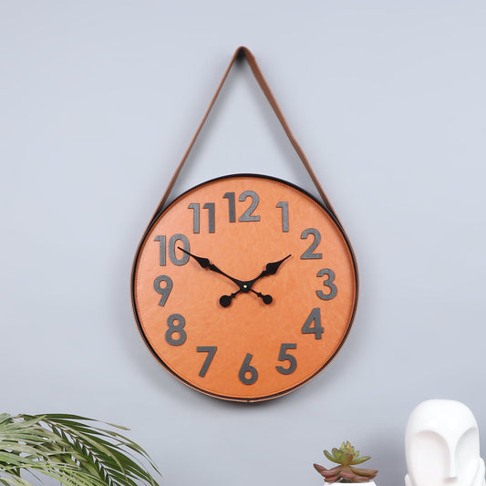 Vintage Leather Strap Wall Clock || Wall Clock