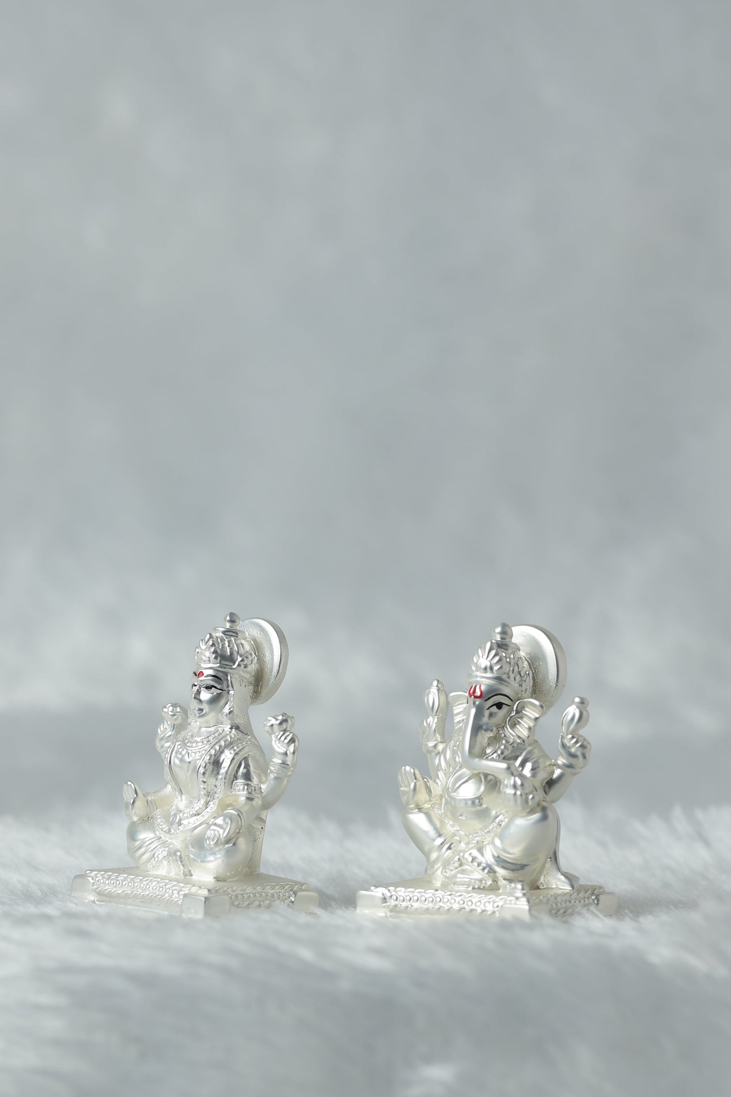 Silver Plated Laxmi Ganesh Ji Pair